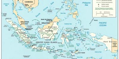 אינדונזיה ג ' קרטה מפת העולם