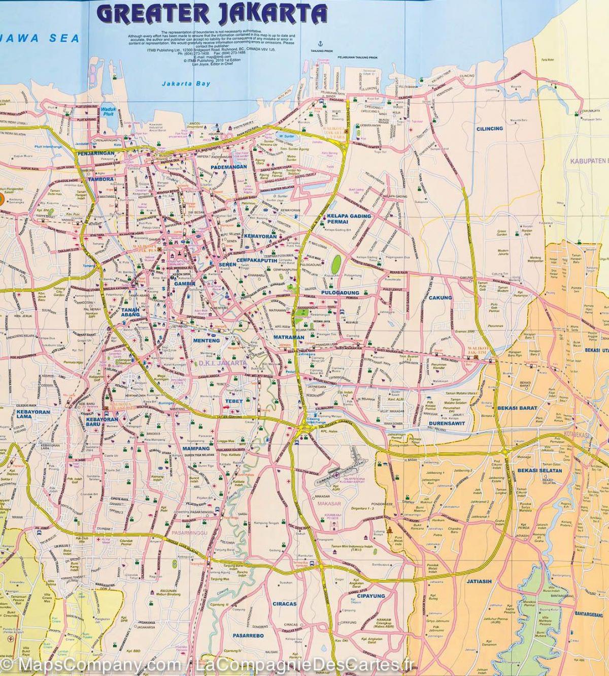 מפה של רחוב ג ' קרטה
