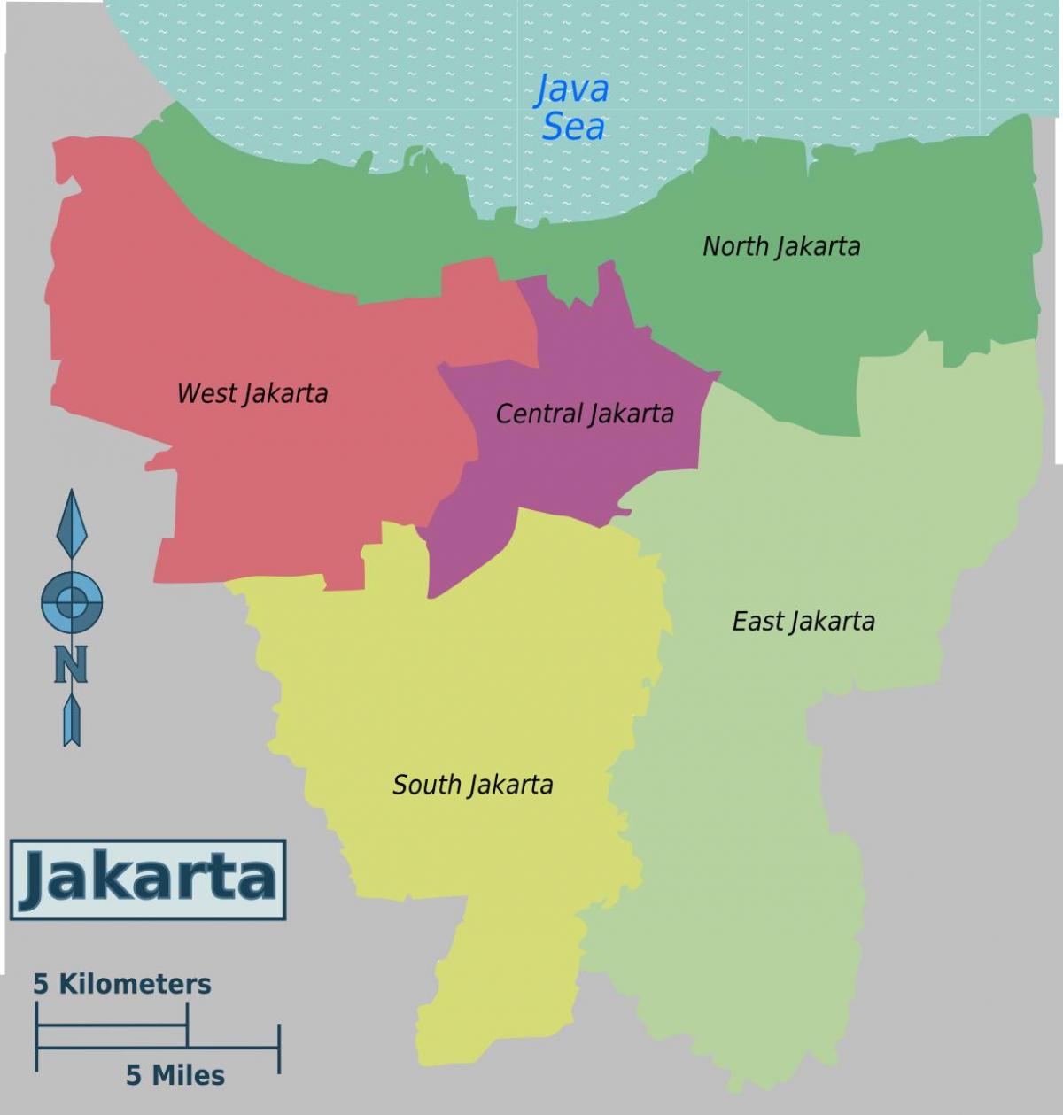 בירת אינדונזיה מפה