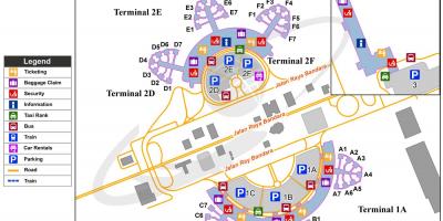Soekarno hatta התעופה הבינלאומי מפה